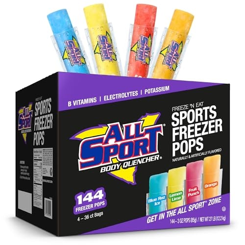 All Sport Electrolyte Hydration Freezer Pops 144-Pack: $38.16 All Sport Electrolyte Hydration Freezer Pops 144-Pack: $38.16