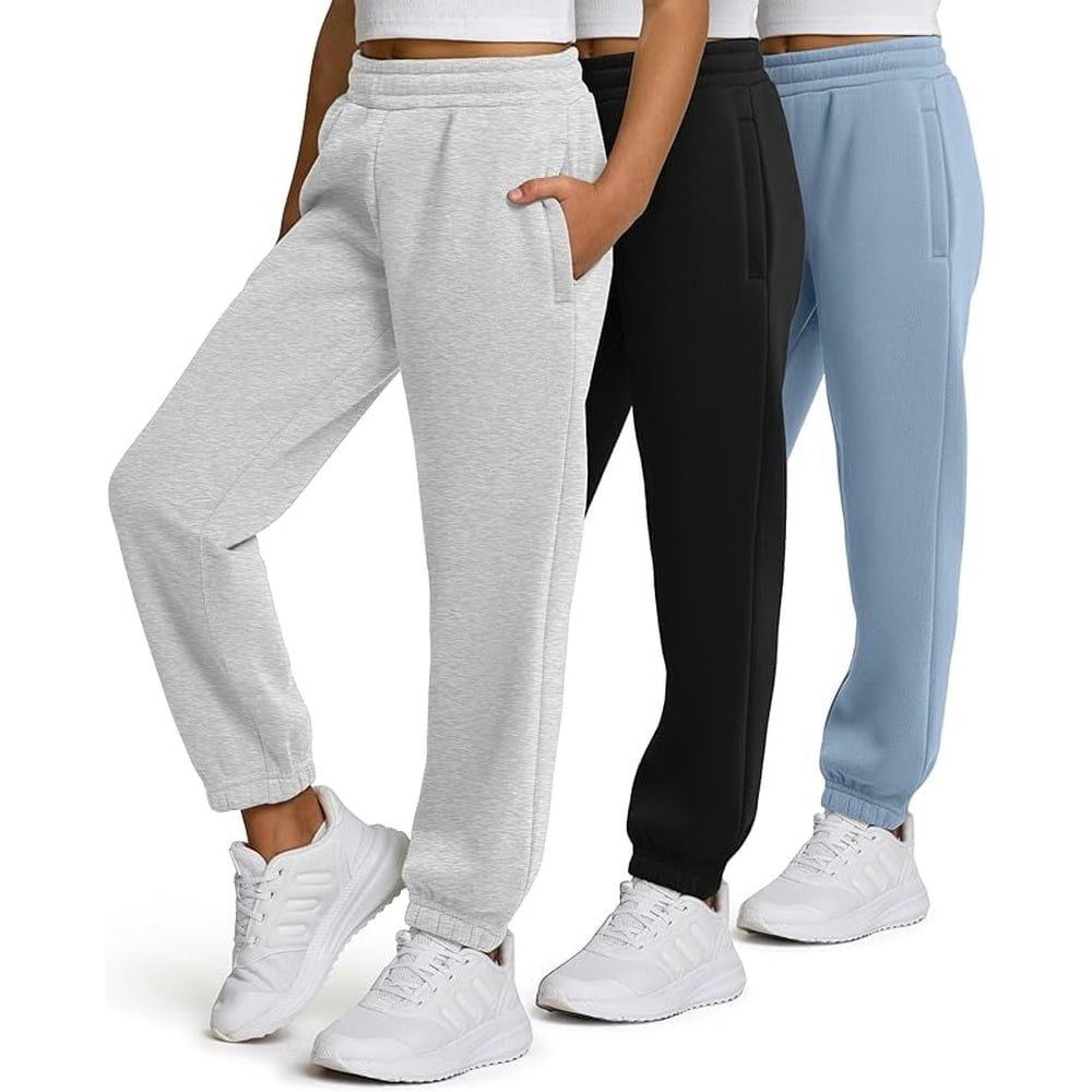 Pure Champ Girls Fleece Joggers 3-Pack: $27.99