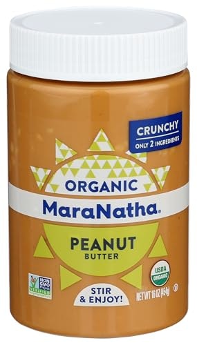 MaraNatha Organic Crunchy Peanut Butter 16-Ounce Jar: $5.49 MaraNatha Organic Crunchy Peanut Butter 16-Ounce Jar: $5.49