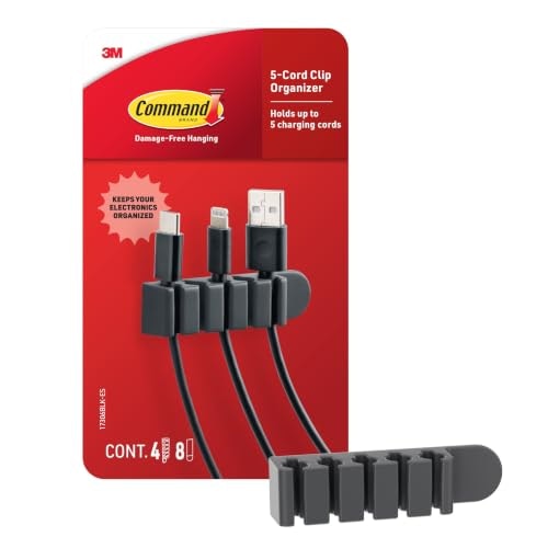 Command 5-Cord Clip Organizer 4-Pack: $12.57 Command 5-Cord Clip Organizer 4-Pack: $12.57