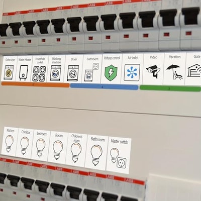 70-Piece Circuit Breaker Label Set for $1 + free shipping