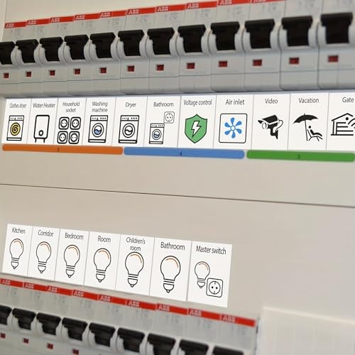 70-Piece Circuit Breaker Label Set: $1 70-Piece Circuit Breaker Label Set: $1