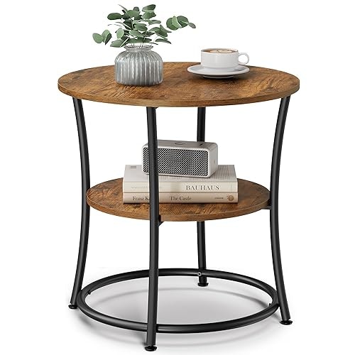 Vasagle 21.7-Inch 2-Tier Round Side Table: $42.99 Vasagle 21.7-Inch 2-Tier Round Side Table: $42.99