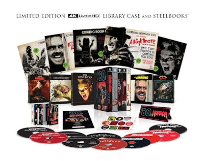 Upcoming: 80's Horror 5-Film Steelbook Library Case 4K Ultra HD + Blu-ray + Digital Set for $145 + free shipping