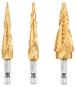DeWalt 3-Piece Titanium Nitride Step Drill Bit Set for $57 + free shipping
