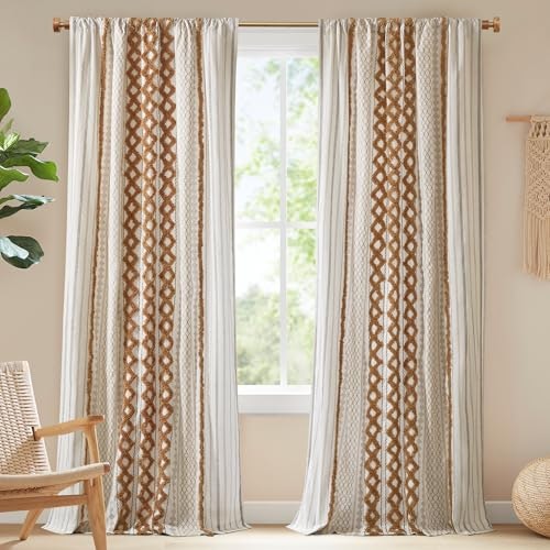 Ink+Ivy 50" x 95" Cotton Boho Curtain Panel: $45.99 Ink+Ivy 50" x 95" Cotton Boho Curtain Panel: $45.99