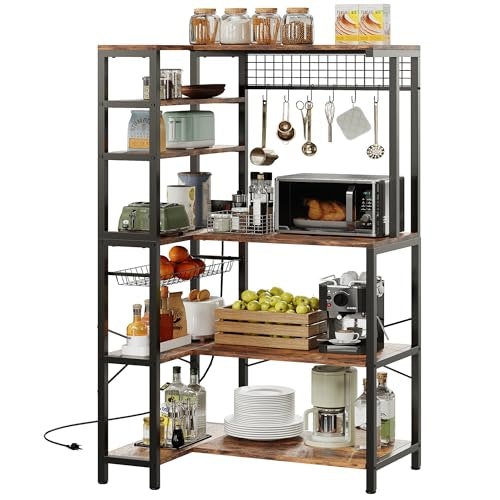 Ironck Baker's Rack with Storage and Power Outlet: $116.99 Ironck Baker's Rack with Storage and Power Outlet: $116.99