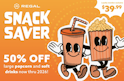 Regal 2026 Snack Saver Card: 50% off