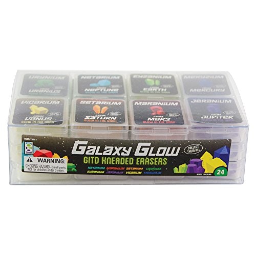 Raymond Geddes Galaxy Glow Kneaded Erasers 24-Pack: $13.87