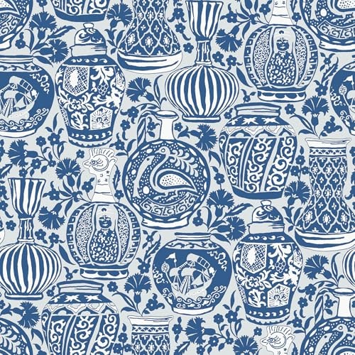 RoomMates Delft Pottery Blue Peel and Stick Wallpaper: $23.93 RoomMates Delft Pottery Blue Peel and Stick Wallpaper: $23.93
