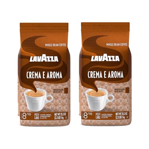 Lavazza Crema E Aroma Whole Bean Coffee Blend 2.2-Pound Bag 2-Pack: $26.99