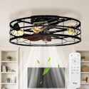 TCL 20" Caged Low Profile Ceiling Fan Light for $66 + free shipping