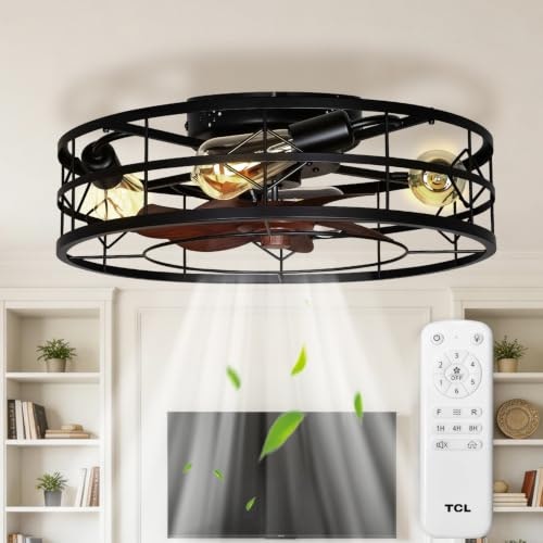 TCL 20" Caged Low Profile Ceiling Fan Light: $65.99 TCL 20" Caged Low Profile Ceiling Fan Light: $65.99
