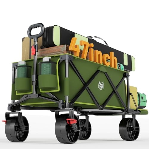 Timber Ridge 47-Inch Collapsible Wagon Cart: $79.97 Timber Ridge 47-Inch Collapsible Wagon Cart: $79.97