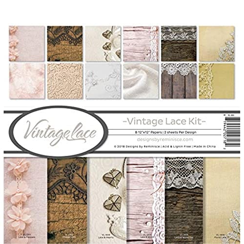 Reminisce Vintage Lace Scrapbook Collection Kit: $8.14 Reminisce Vintage Lace Scrapbook Collection Kit: $8.14