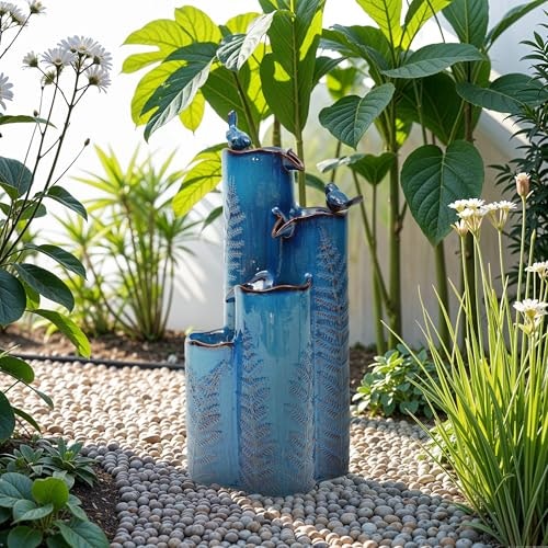 Ultym 32-inch 4-Tier Ceramic Outdoor Water Fountain: $224.99 Ultym 32-inch 4-Tier Ceramic Outdoor Water Fountain: $224.99
