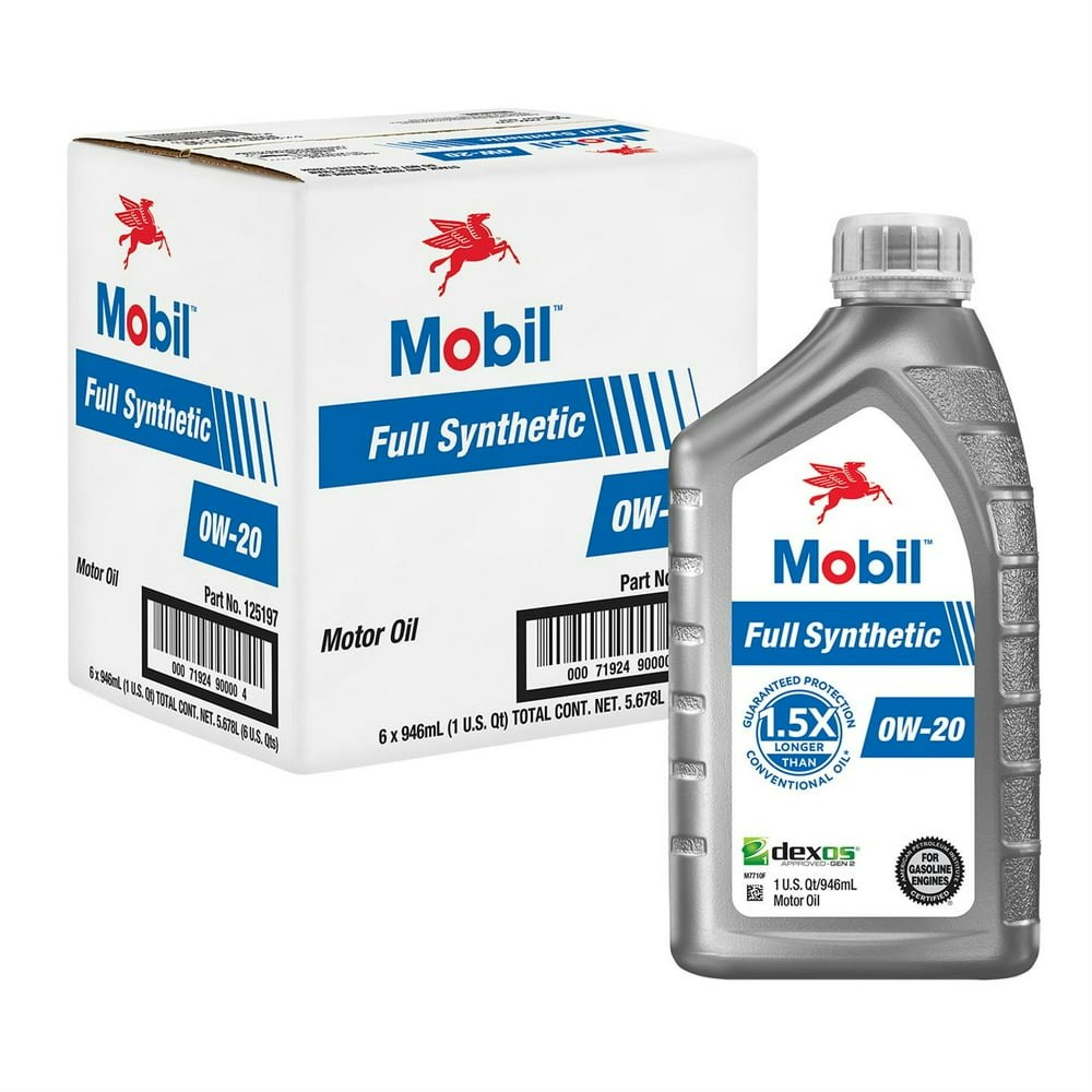 Mobil 1 0W-20 Full Synthetic Motor Oil 1-Quart 6-Pack: $38.71 Mobil 1 0W-20 Full Synthetic Motor Oil 1-Quart 6-Pack: $38.71