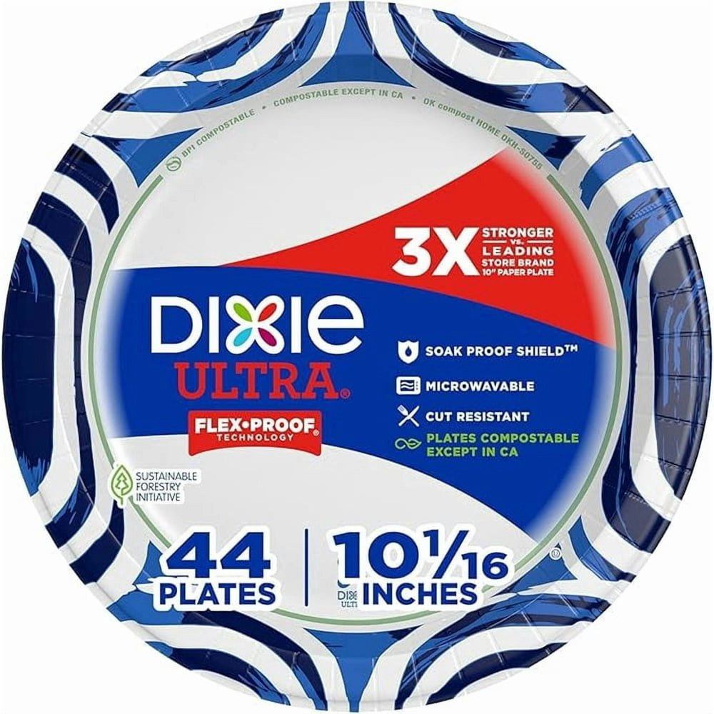 Dixie Ultra 10-Inch Paper Plates 44-Count: $9.99 Dixie Ultra 10-Inch Paper Plates 44-Count: $9.99