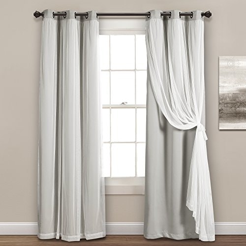 Lush Decor 38" x 84" Blackout Grommet Curtain Panels 2-Pack: $21.74 Lush Decor 38" x 84" Blackout Grommet Curtain Panels 2-Pack: $21.74