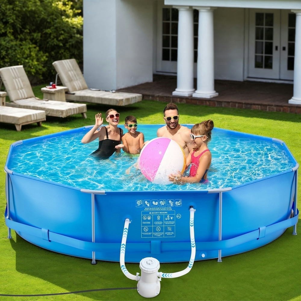 Mousport 10-Foot Circular Swimming Pool with Filter Pump: $119.99 Mousport 10-Foot Circular Swimming Pool with Filter Pump: $119.99