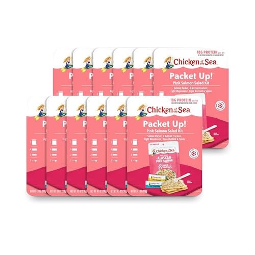 Chicken of the Sea Alaskan Pink Salmon Salad Kit 4.1-oz. 12-Pack: $16.99 Chicken of the Sea Alaskan Pink Salmon Salad Kit 4.1-oz. 12-Pack: $16.99