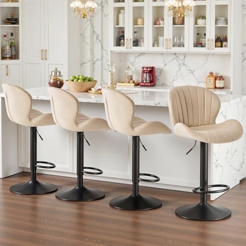 Sweetcrispy Swivel Adjustable Bar Stools 4-Pack: $159.96 Sweetcrispy Swivel Adjustable Bar Stools 4-Pack: $159.96