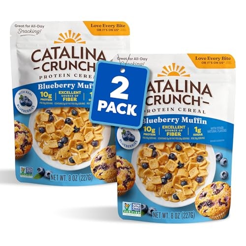 Catalina Crunch Blueberry Muffin Protein Cereal 8-oz. Bag 2-Pack: $10.92 Catalina Crunch Blueberry Muffin Protein Cereal 8-oz. Bag 2-Pack: $10.92