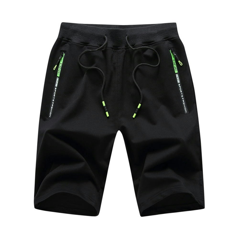 Weilanxin Men's Casual Drawstring Elastic Waist Shorts with Zipper Pockets: $9.99 Weilanxin Men's Casual Drawstring Elastic Waist Shorts with Zipper Pockets: $9.99