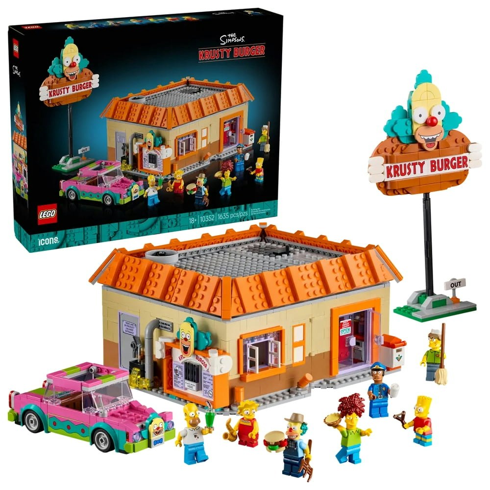 LEGO Icons The Simpsons Krusty Burger 10352 Building Set: $229.99 LEGO Icons The Simpsons Krusty Burger 10352 Building Set: $229.99