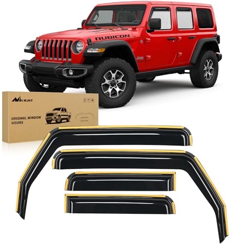 Nilight Window Visors for Wrangler JL 4-Pack: $46.92