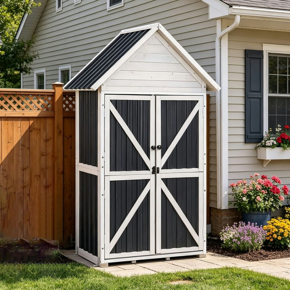 Aivituvin Outdoor Garden Storage Cabinet: $109.99