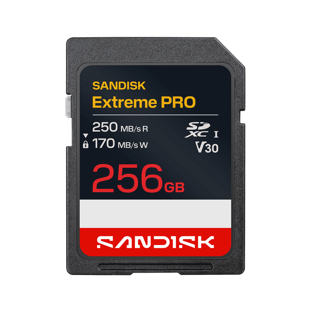 SanDisk 256GB Extreme Pro SD UHS-I Memory Card: $87 SanDisk 256GB Extreme Pro SD UHS-I Memory Card: $87