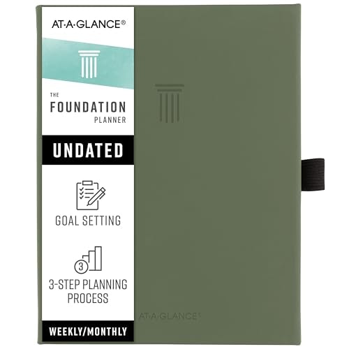 AT-A-GLANCE Foundation Undated Planner 5-3/4" x 8-1/4": $5.07 AT-A-GLANCE Foundation Undated Planner 5-3/4" x 8-1/4": $5.07