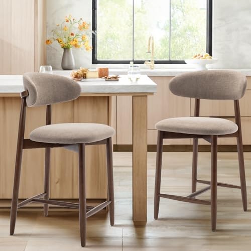 Colamy Mid-Century Modern Upholstered Counter Height Bar Stools 2-Pack: $179.09 Colamy Mid-Century Modern Upholstered Counter Height Bar Stools 2-Pack: $179.09