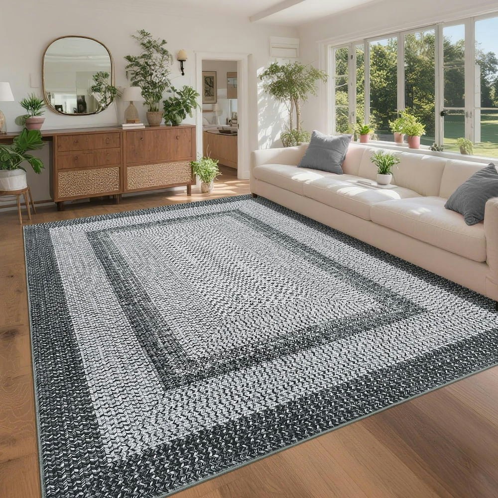 Garvee 6x9-Foot Braided Pattern Area Rug: $49.04