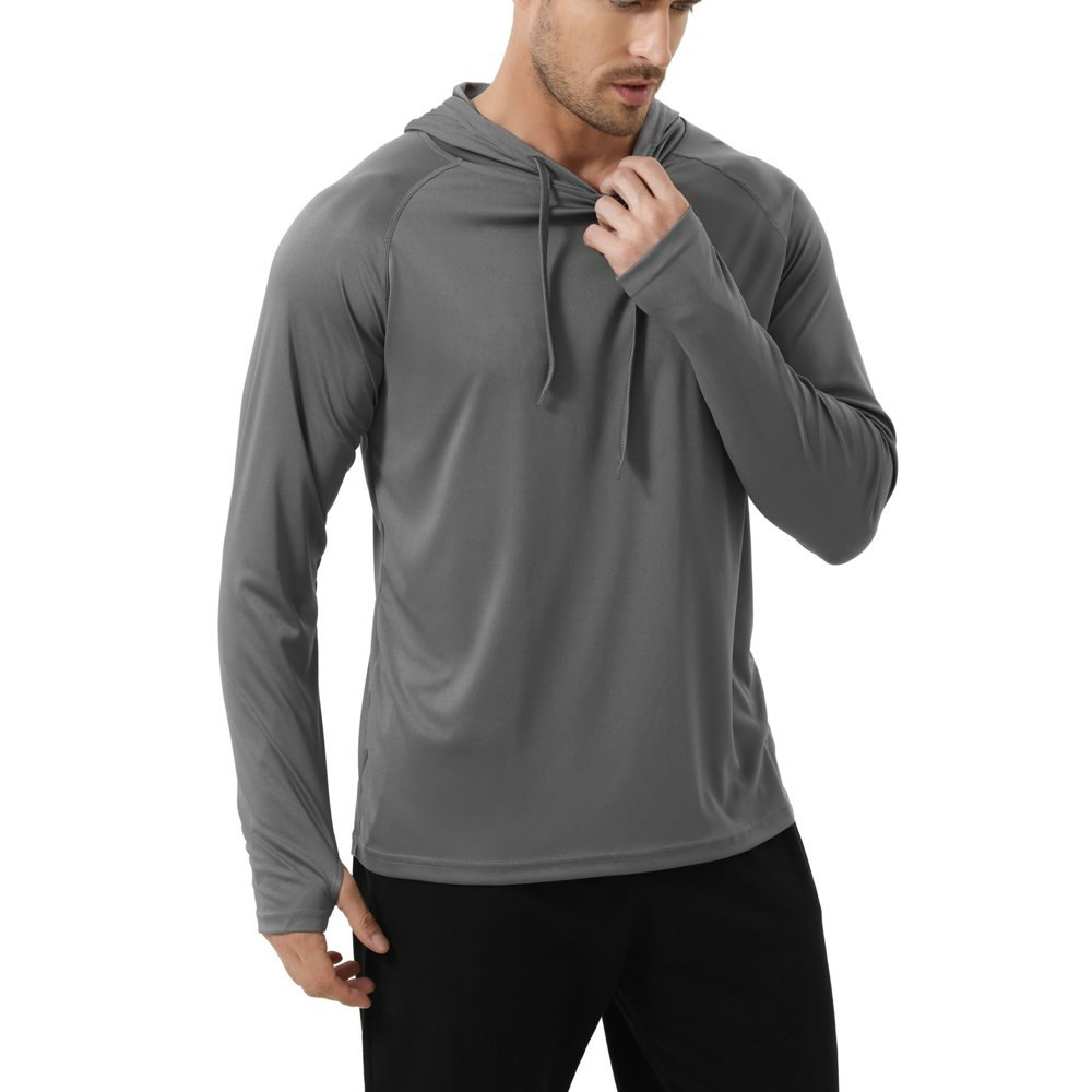 Weilanxin Men's Quick Dry Long Sleeve Hooded Shirt: $9.99 Weilanxin Men's Quick Dry Long Sleeve Hooded Shirt: $9.99