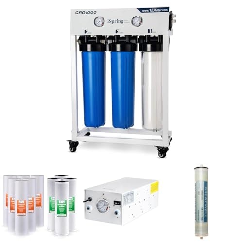 iSpring CRO1000 1,000 GPD 4-Stage Commercial Tankless Reverse Osmosis Water Filtration System: $2,314.01 iSpring CRO1000 1,000 GPD 4-Stage Commercial Tankless Reverse Osmosis Water Filtration System: $2,314.01