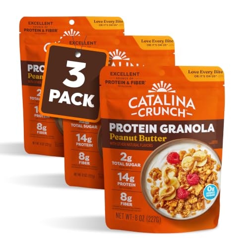 Catalina Crunch Peanut Butter Protein Granola 8-oz. 3-Pack: $16.95