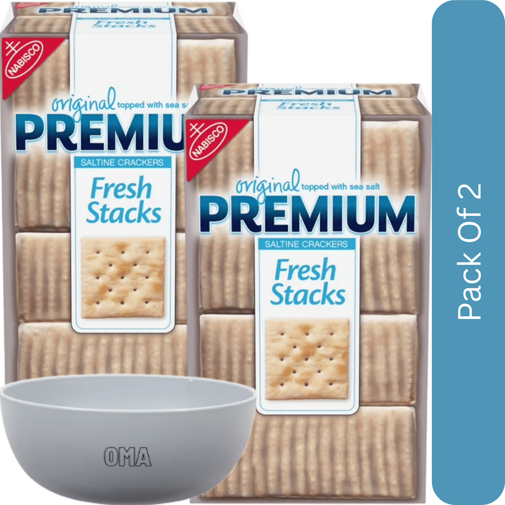 Premium Fresh Stacks Original Saltine Crackers 13.6-oz 2-Pack: $16