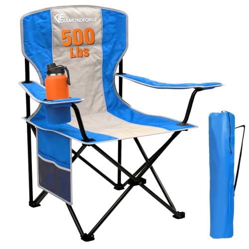 500-Pound Folding High-Back Camping Chair: $39.99 500-Pound Folding High-Back Camping Chair: $39.99