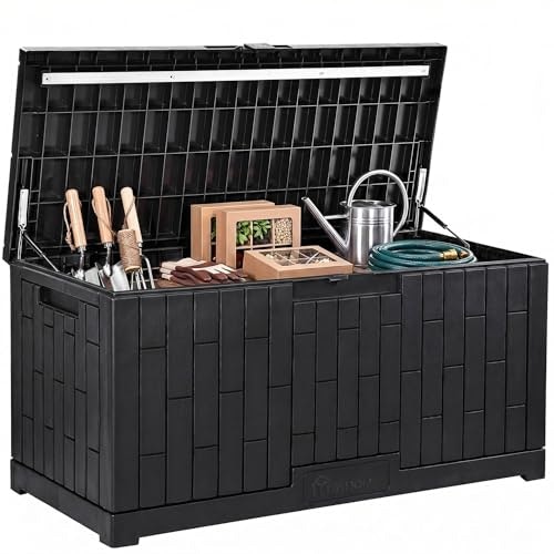 Yitahome 120-Gallon Resin Outdoor Storage Box: $111.99 Yitahome 120-Gallon Resin Outdoor Storage Box: $111.99