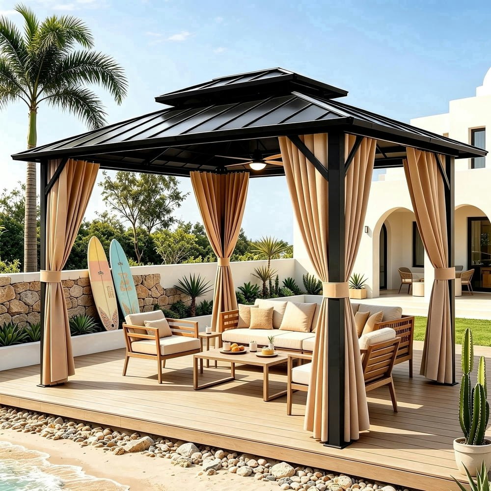 Funride 10x12-Foot Hardtop Gazebo: $329.99 Funride 10x12-Foot Hardtop Gazebo: $329.99