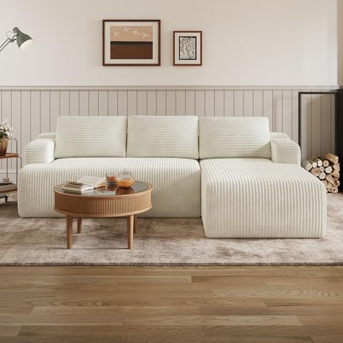Novilla L-Shape Corduroy Sofa: $319.99 Novilla L-Shape Corduroy Sofa: $319.99