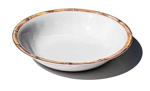 Abode Homewares 13.8-Inch Bamboo Rim Melamine Serving Bowl: $29.35 Abode Homewares 13.8-Inch Bamboo Rim Melamine Serving Bowl: $29.35