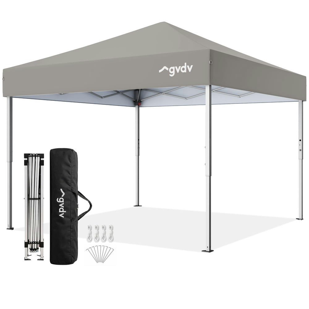 GVDV 10x10-Foot Pop-Up Canopy Tent: $69.99 GVDV 10x10-Foot Pop-Up Canopy Tent: $69.99