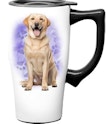 Spoontiques Yellow Lab Ceramic Travel Coffee Mug for $10 + free shipping w/ Prime