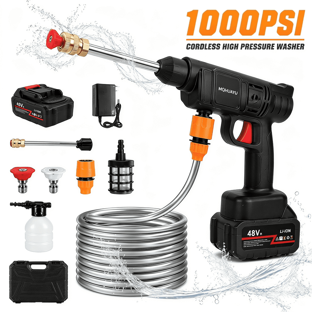 21V Cordless Portable Pressure Washer: $22.99 21V Cordless Portable Pressure Washer: $22.99