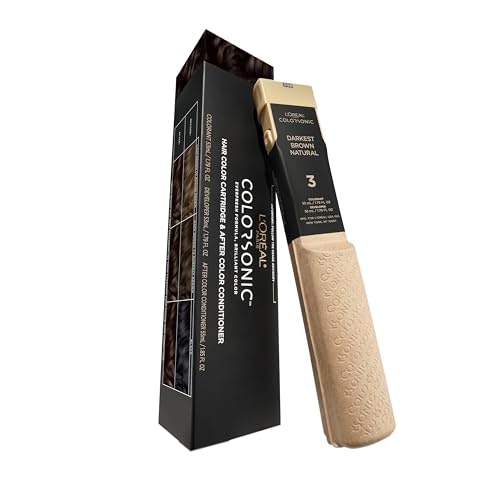 L'Oreal Paris Colorsonic Permanent Hair Color Cartridge 3 Darkest Natural Brown: $20.99 L'Oreal Paris Colorsonic Permanent Hair Color Cartridge 3 Darkest Natural Brown: $20.99