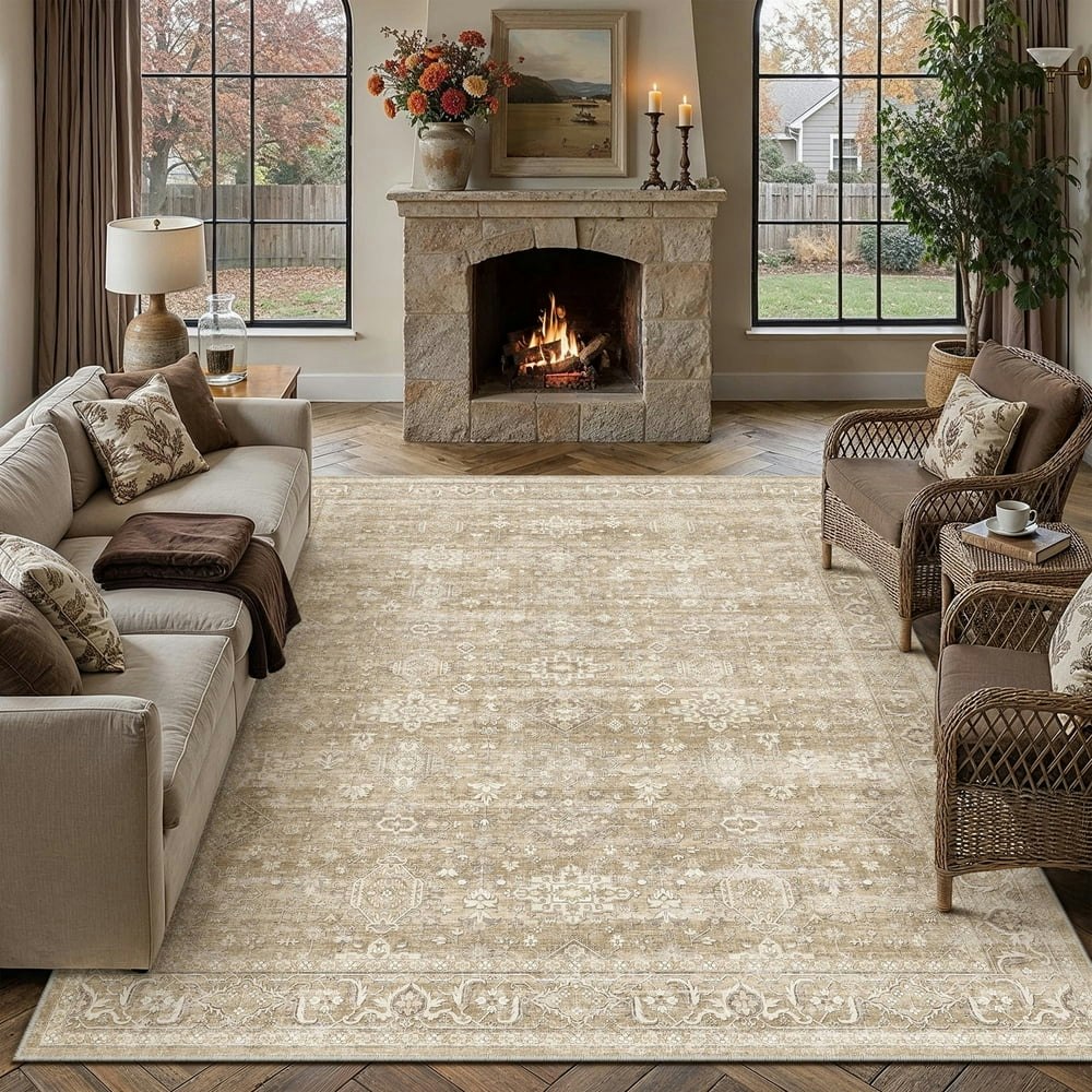 Berthmeer 9'x12' Vintage Area Rug: $129.99 Berthmeer 9'x12' Vintage Area Rug: $129.99