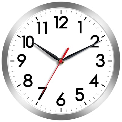 8" Silent Analog Wall Clock for $5 + free shipping w/ Prime